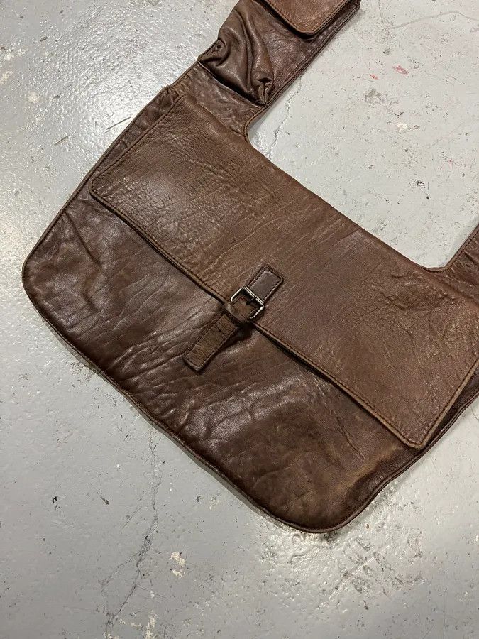 Designer × Dolce & Gabbana × Vintage 2000s Dolce & Gabbana Cargo Brown Leather Bag Size ONE SIZE - 3 Thumbnail