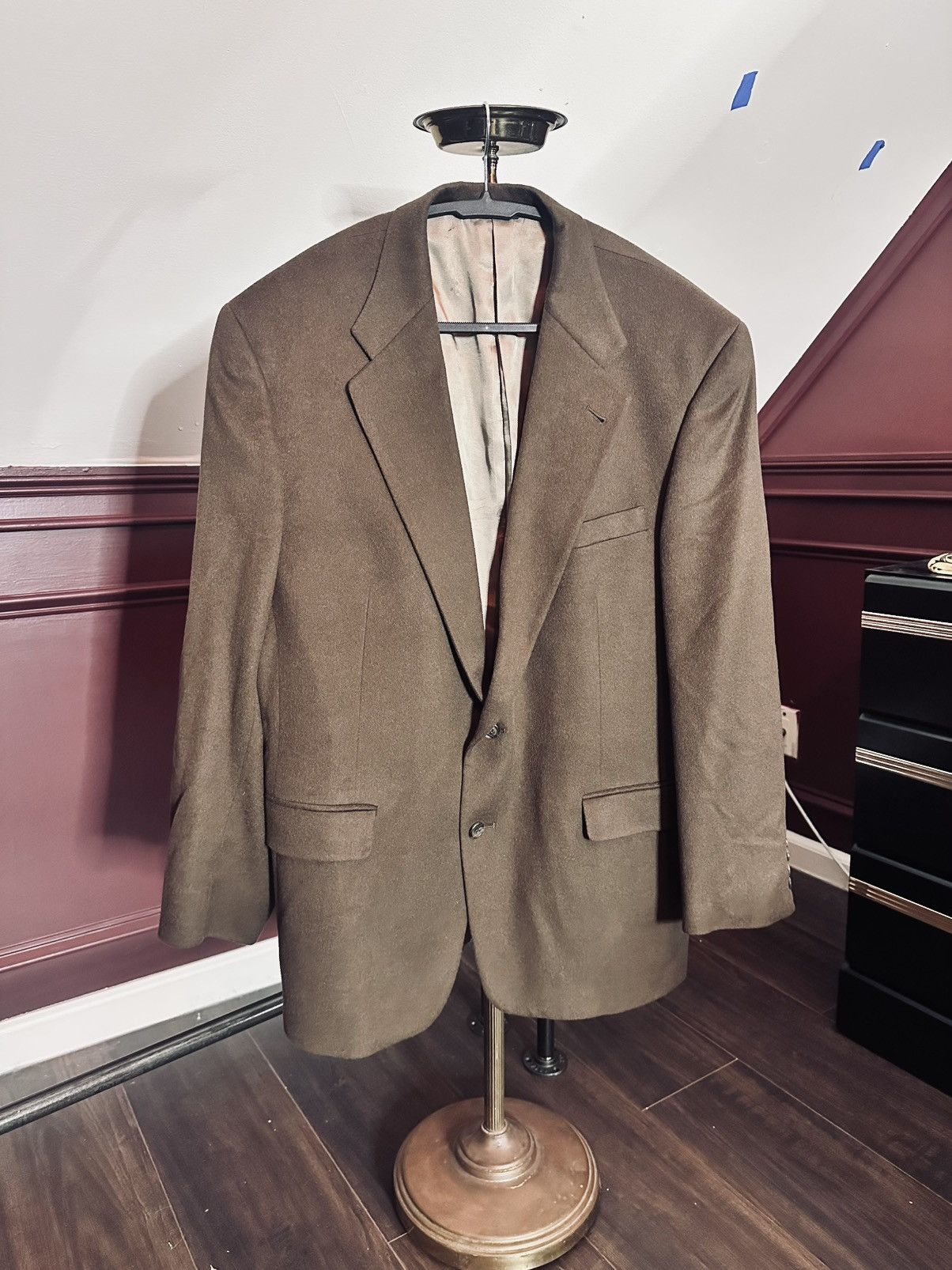 PURE CASHMERE brown fleece vintage jacket MiUSA