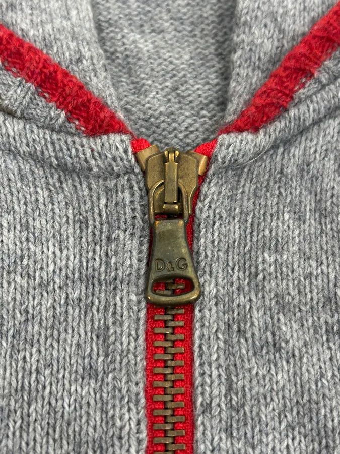 Dolce & Gabbana SS2003 Dolce & Gabbana Grey Italian Zip-up Hooded Sweater Size US M / EU 48-50 / 2 - 10 Thumbnail