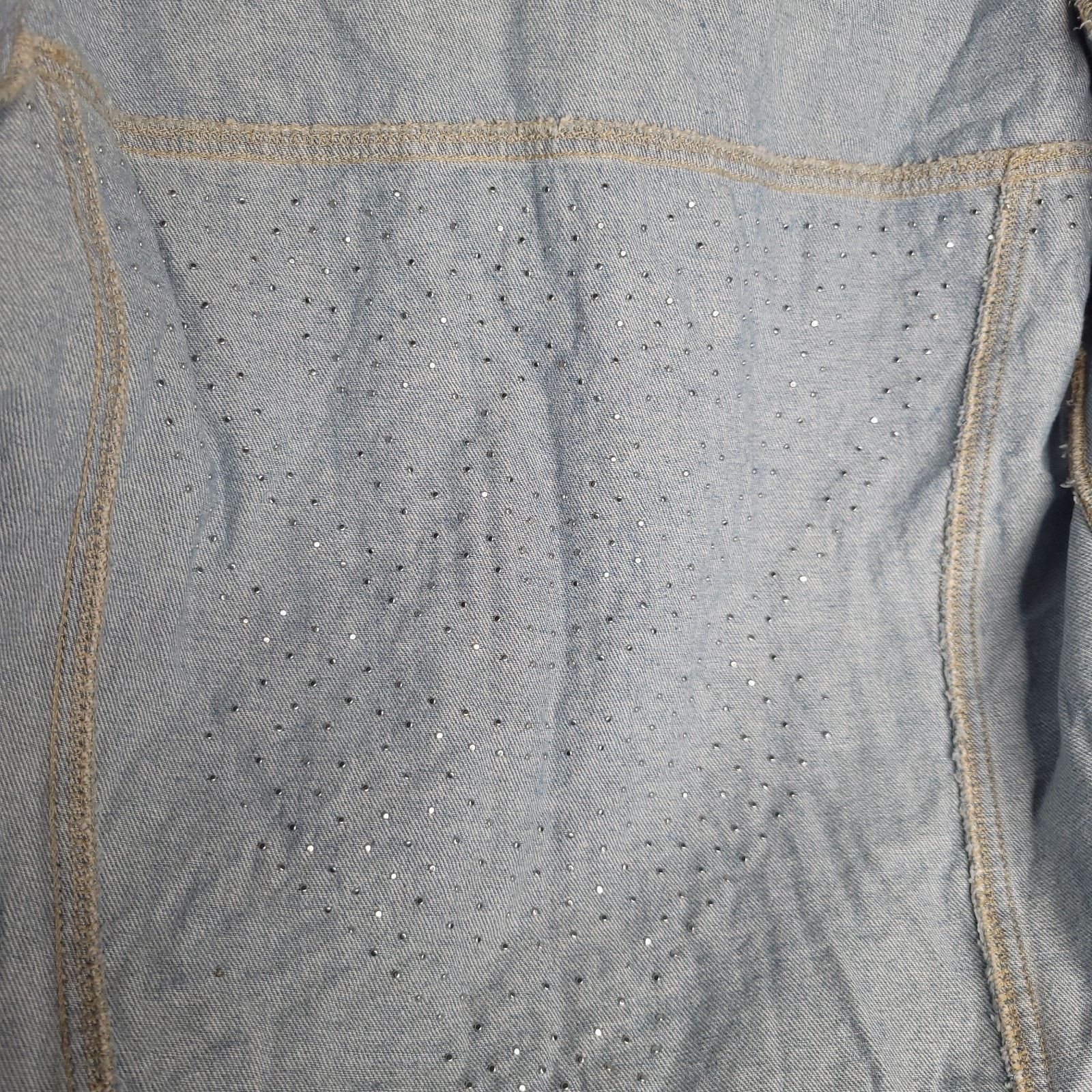 Other International Concepts Jean Jacket Beaded Womens XS Size XS / US 0-2 / IT 36-38 - 7 Thumbnail