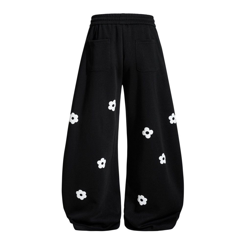 Vintage High street floral print loose scimitar trousers Size US 32 / EU 48 - 2 Thumbnail