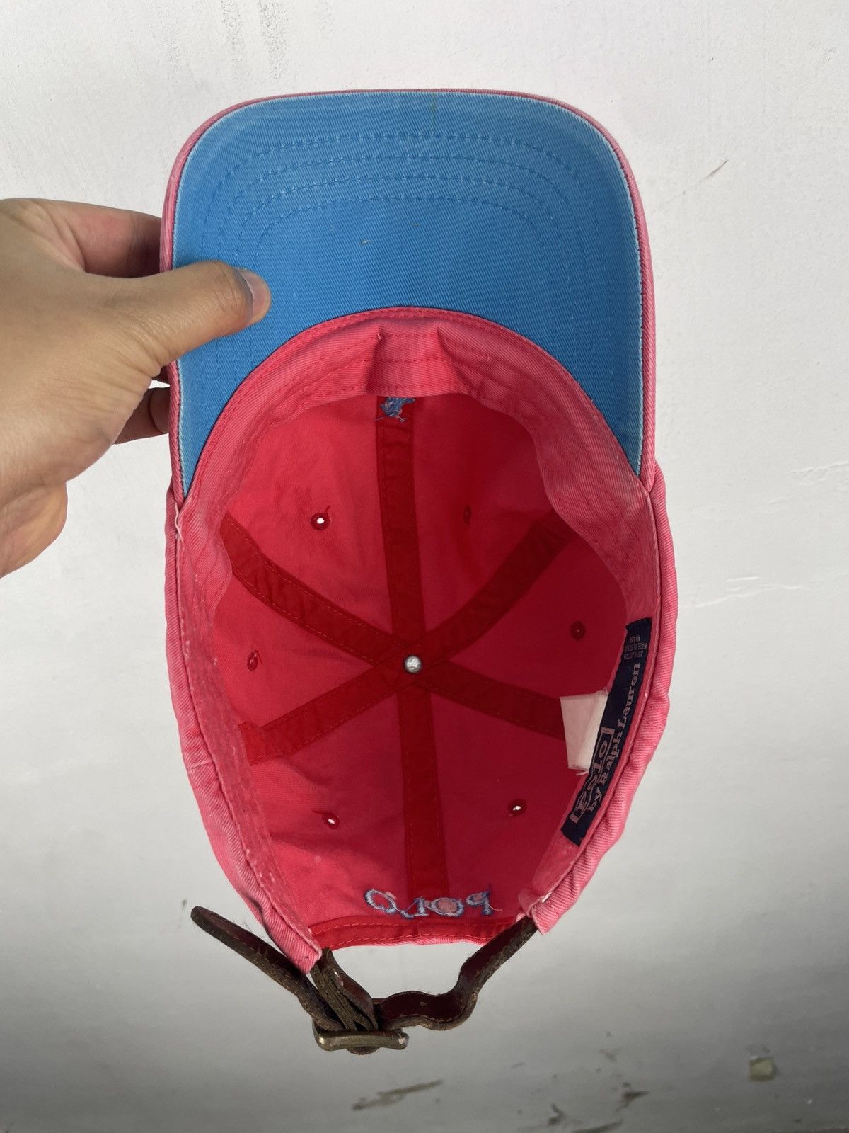 Polo Ralph Lauren Vintage Polo Ralph Lauren Hat Baseball Cap Leather Strap Size ONE SIZE - 7 Thumbnail