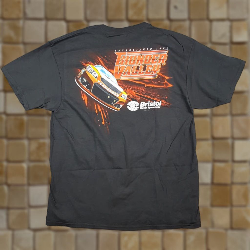 Delta NASCAR Bristol Thunder Valley Racing Men's Size XL Retro Black Tee T Shirt Car Size US XL / EU 56 / 4 - 1 Thumbnail