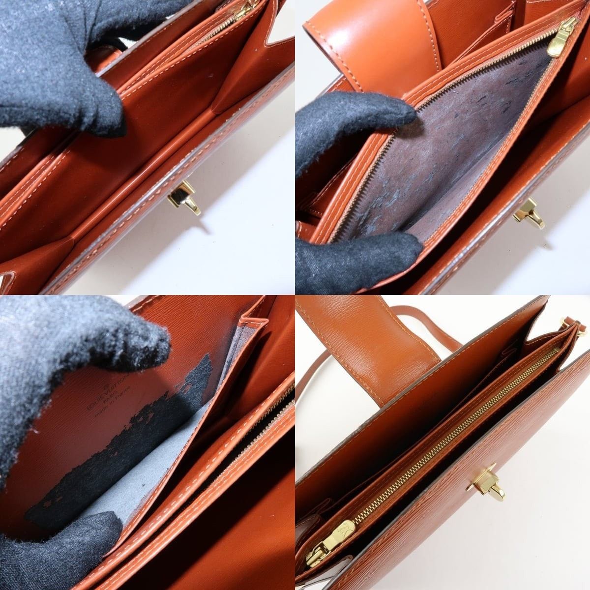 Louis Vuitton Louis Vuitton Epi Capucines Shoulder Bag Brown Size ONE SIZE - 7 Thumbnail