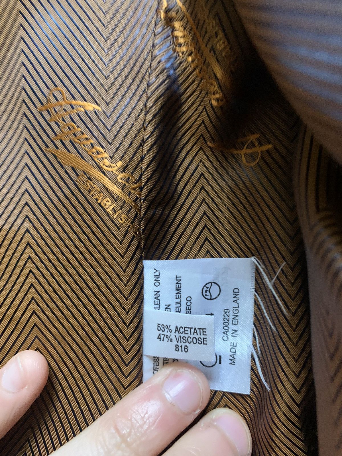 Aquascutum × Vintage Vintage Aquascutum Blazer Jacket Monogram Y2K USA Size 54R - 9 Thumbnail