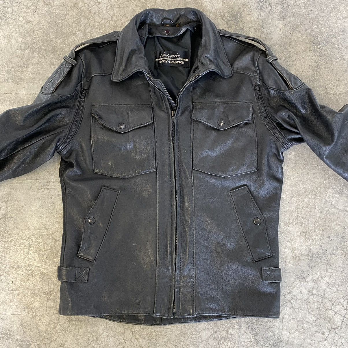 Harley Davidson VTG Harley Davidson by Hein Gericke Moto Leather Jacket Size US S / EU 44-46 / 1 - 4 Thumbnail
