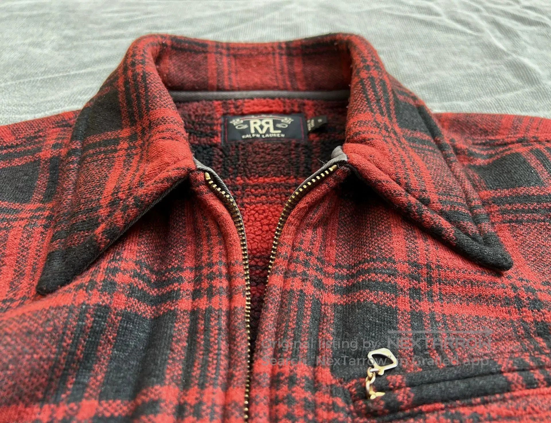 RRL Ralph Lauren RRL 1930s Vintage Red Plaid Jacket. Size US S / EU 44-46 / 1 - 2 Thumbnail