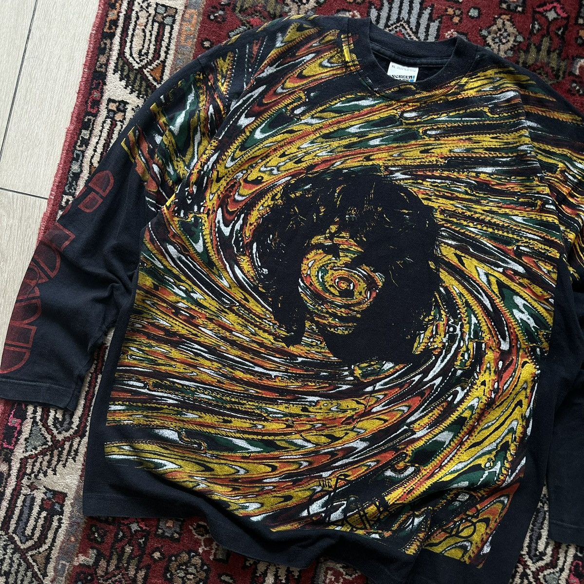 Vintage 90s The Doors Jim Morrison Psychedelic Long Sleeve Vintage Size US XL / EU 56 / 4 - 2 Thumbnail