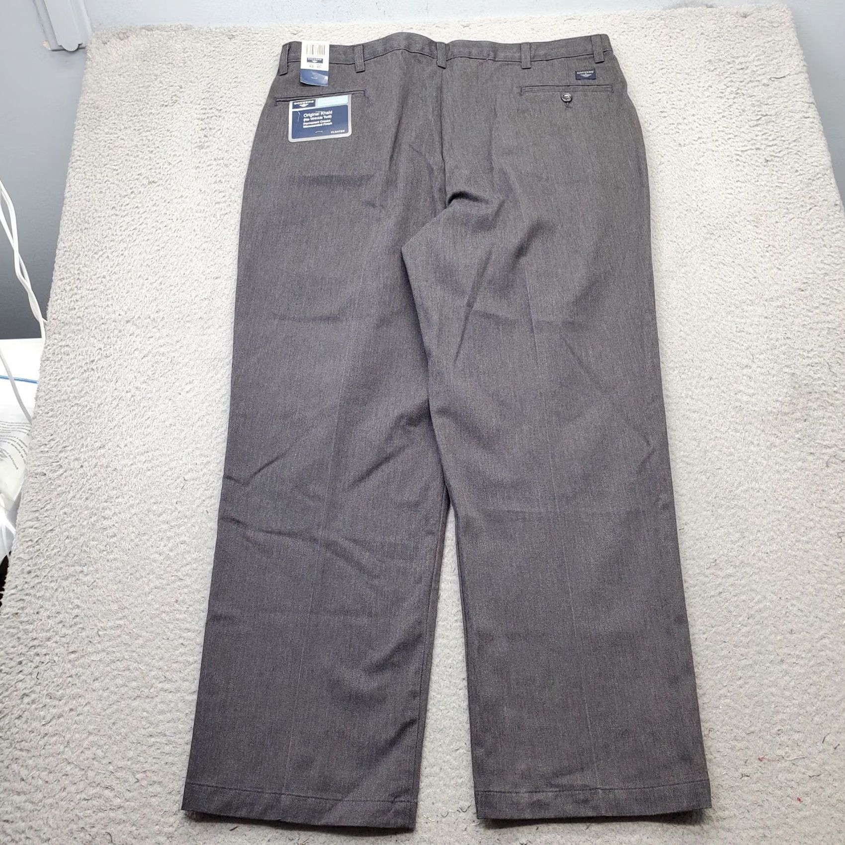 Dockers DOCKERS Pants Men 40x30 Blue Regular Fit Pleated Twill No Wrinkle Size US 40 / EU 56 - 2 Thumbnail