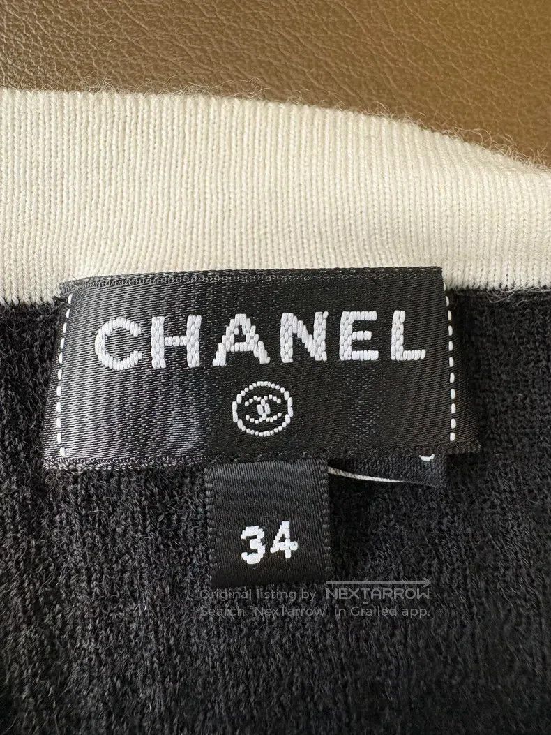 Chanel Chanel 24C black white edge perfume bottle pattern cashmer Size XXS / US 00 / IT 34 - 5 Thumbnail