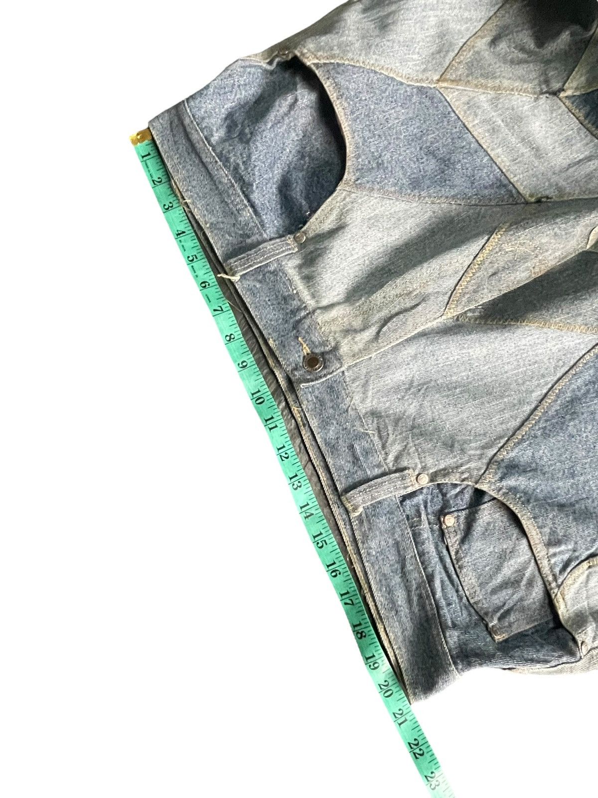 Indigo × Vintage Vintage Indigo Gold Custom Patch Denim Size US 41 - 10 Thumbnail