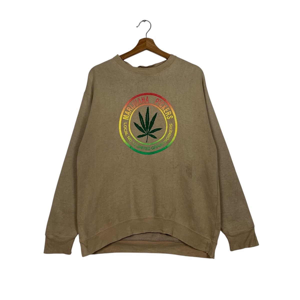 Japanese Brand Vintage Marijuana Pickers Big Logo Crewneck Sweatshirt Size US M / EU 48-50 / 2 - 1 Thumbnail
