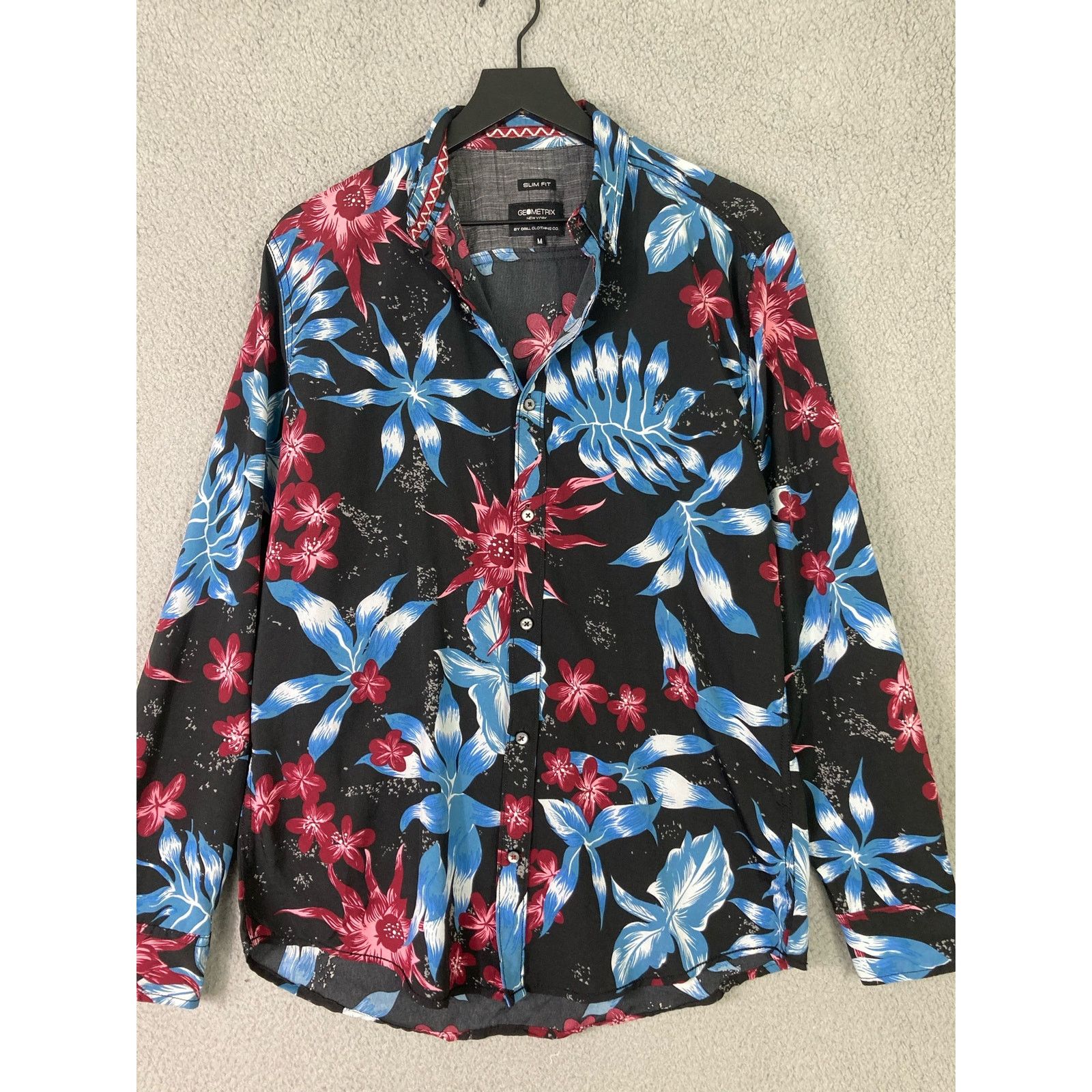 Other Geometrix NYC Floral Print Blouse M Women's Slim Fit Chic Size M / US 6-8 / IT 42-44 - 5 Thumbnail