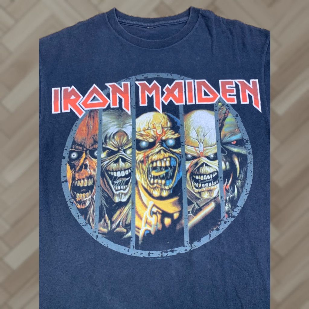 Vintage Iron Maiden Shirt Mens M Black Cotton Short Sleeve Crew Neck Band Rock Heavy Metal Vintage No Unscented Size US M / EU 48-50 / 2 - 1 Thumbnail
