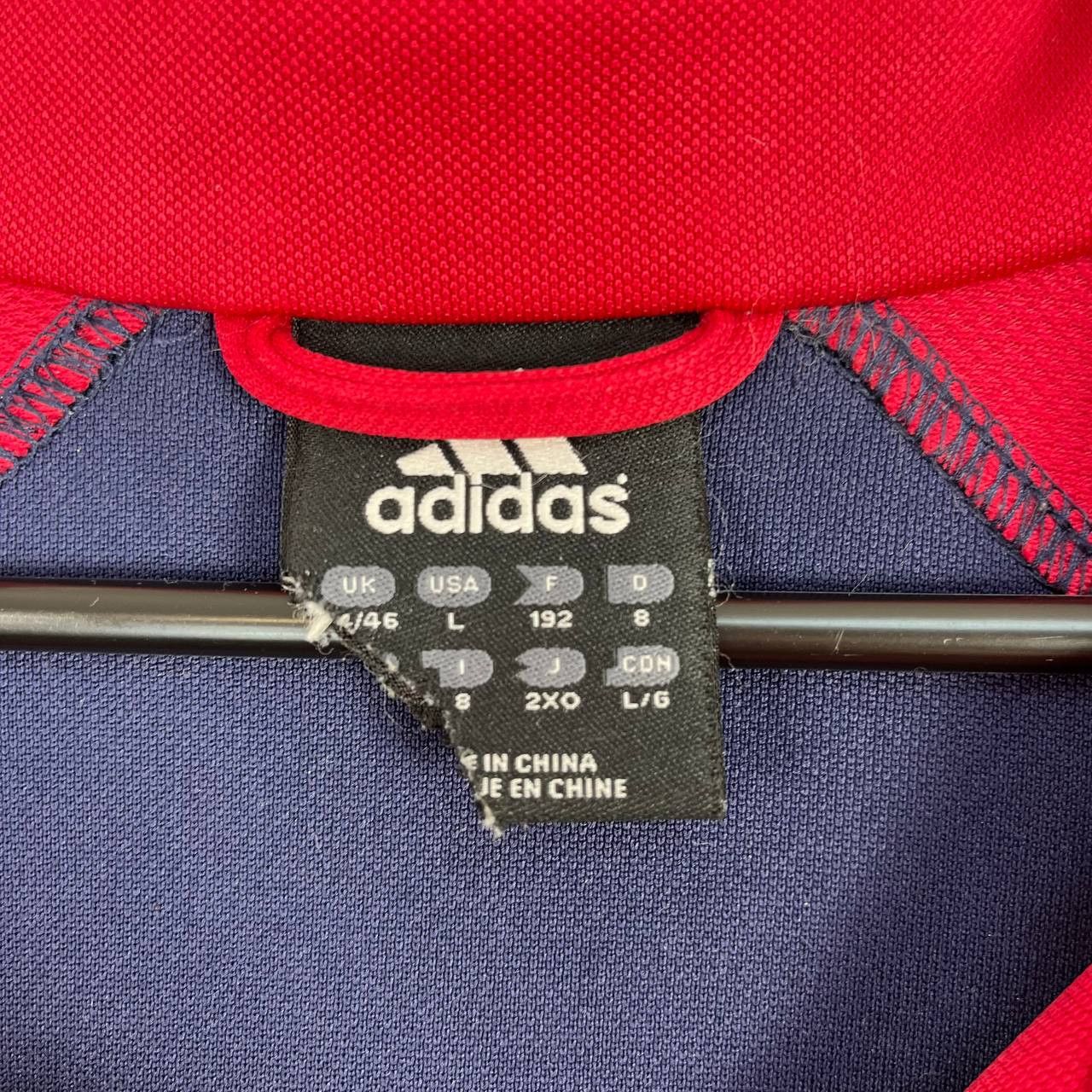 Adidas Adidas Vintage Bayern Munich Track Jacket Red Navy Size L Size US L / EU 52-54 / 3 - 8 Thumbnail