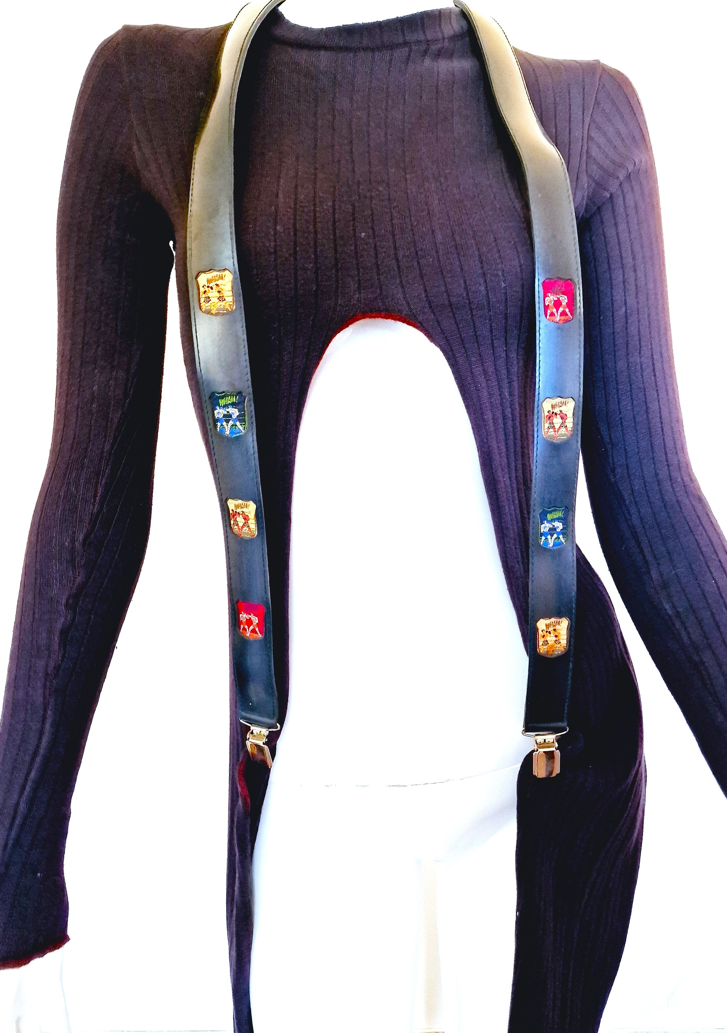 Jean Paul Gaultier Jean Paul Gaultier Box Bondage Men Straps Pants Suspenders Size ONE SIZE - 2 Thumbnail
