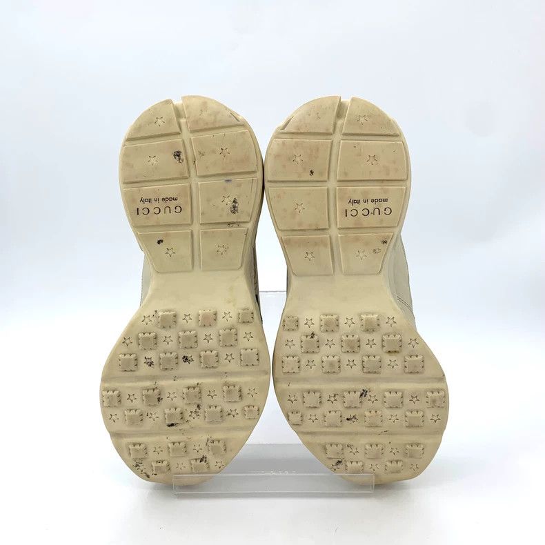 Gucci Gucci Rhyton series size 40 beige logo printed lace-on dad Size US 7 / EU 40 - 5 Thumbnail