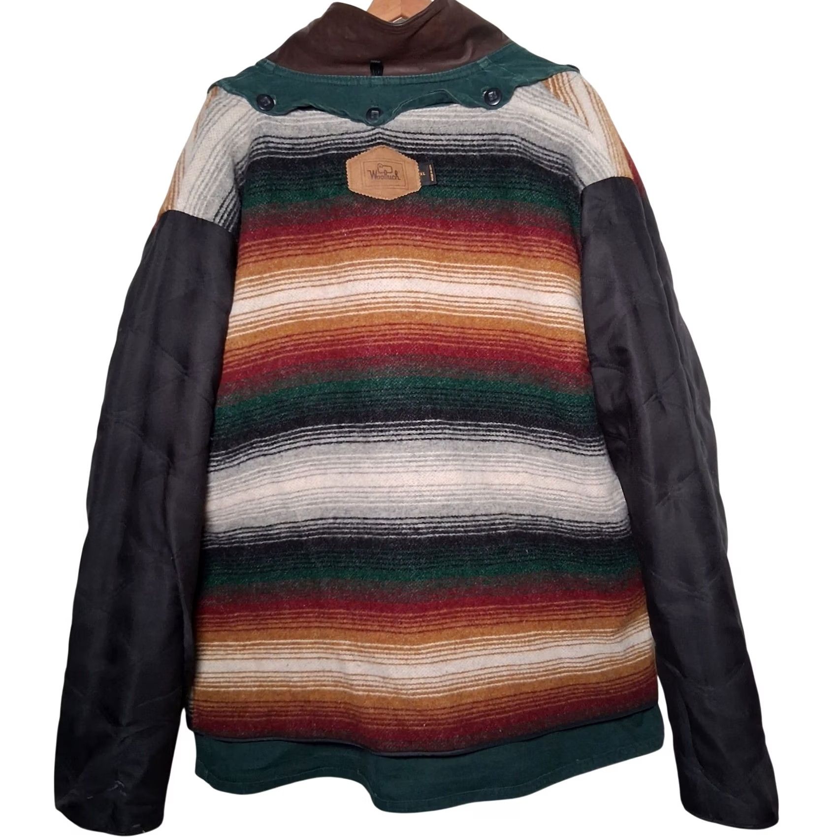 Vintage VINTAGE Woolrich Barn Chore Jacket Men XL Hunter Green Serape Blanket Lined USA Size US XL / EU 56 / 4 - 3 Thumbnail