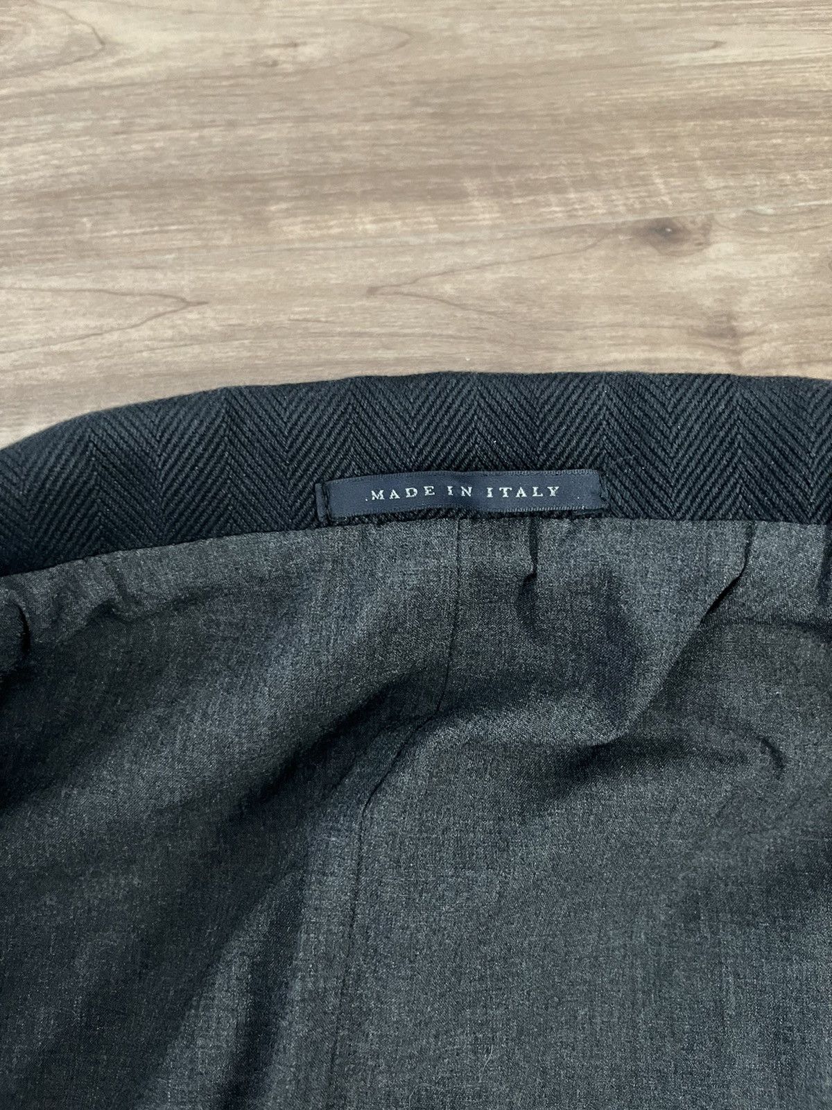 Luigi Bianchi Black herringbone coat Size US M / EU 48-50 / 2 - 4 Thumbnail
