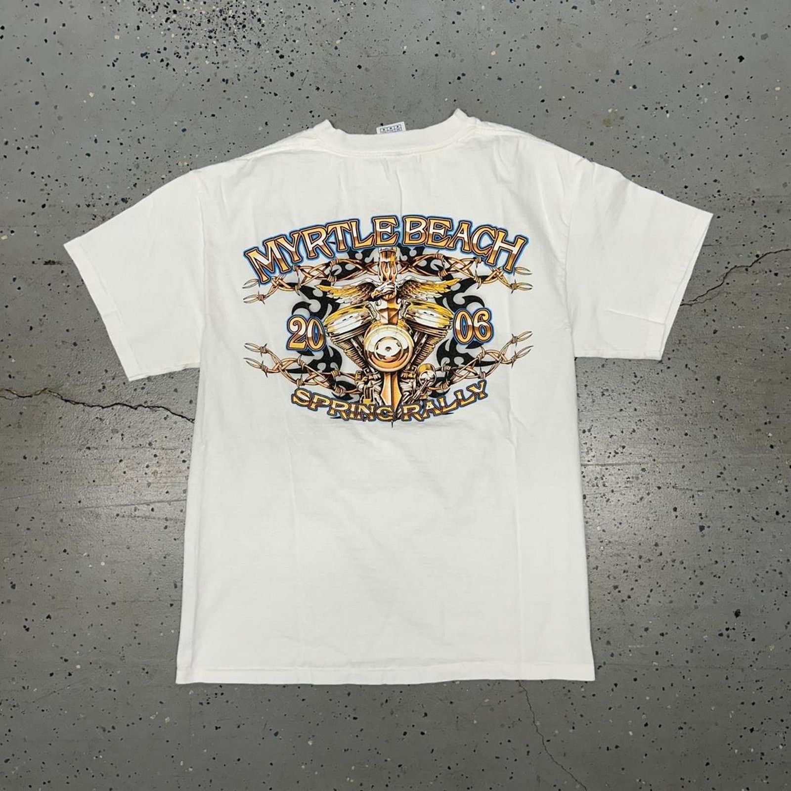 Delta 2006 Myrtle Beach Spring Rally white graphic tee Size US M / EU 48-50 / 2 - 6 Thumbnail