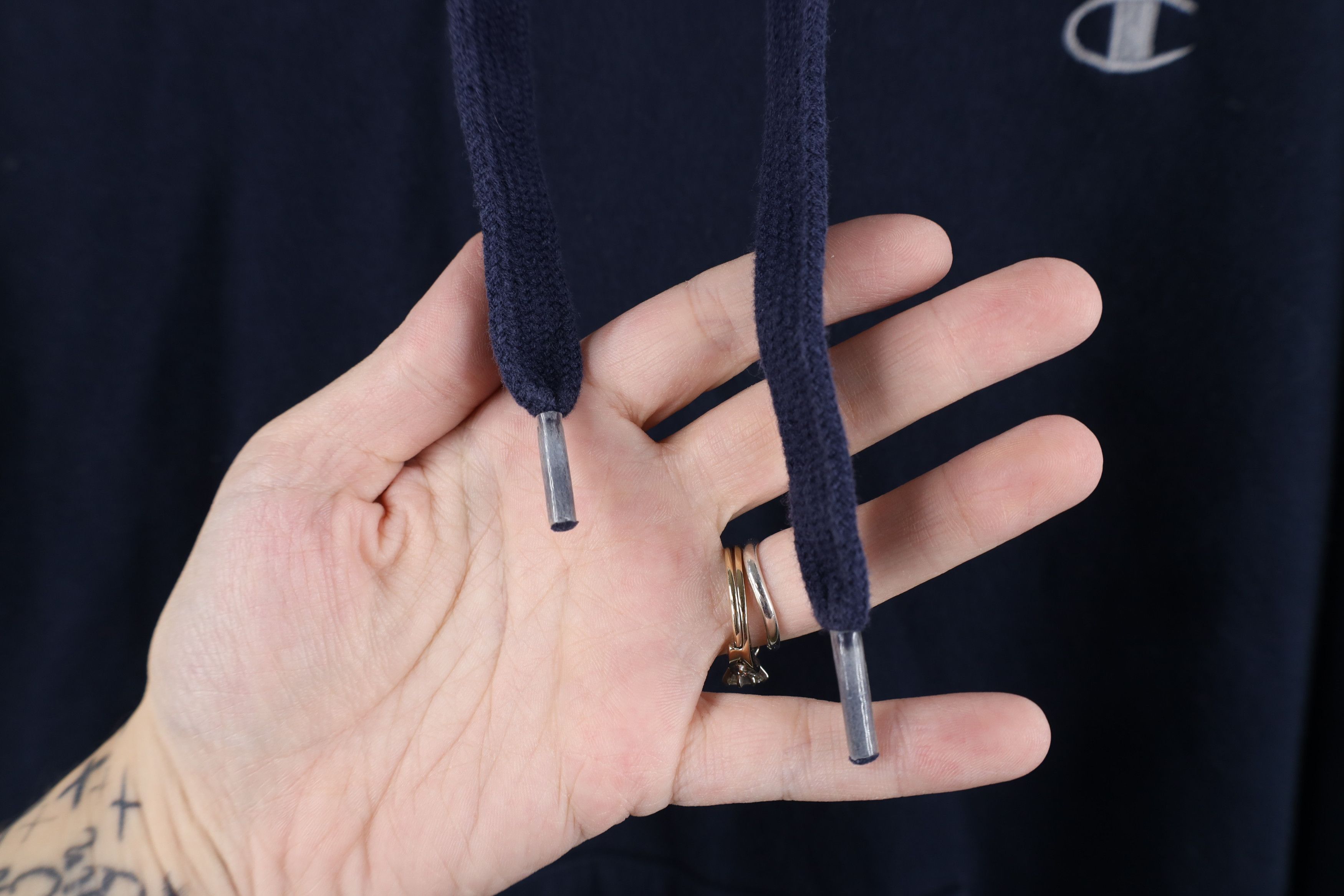 Champion Vintage Champion Heavyweight Hoodie Sweatshirt Navy Blue Size US XL / EU 56 / 4 - 7 Thumbnail