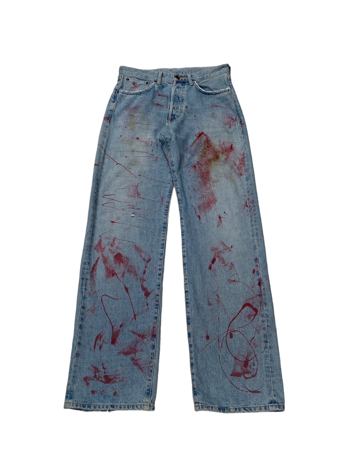 Edwin Vintage Brand Edwin Distressed Jeans 1990s Size US 30 / EU 46 - 1 Thumbnail