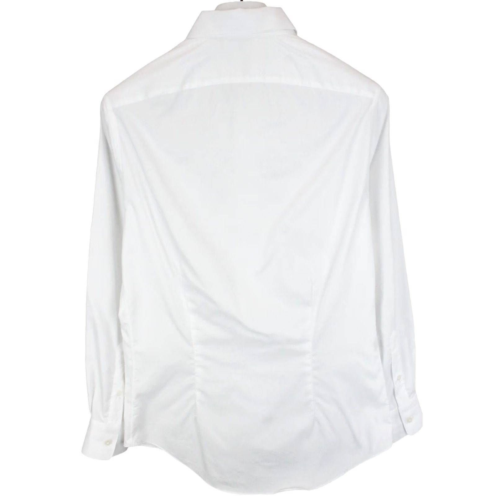 Suitsupply Suitsupply Slim Fit Formal Shirt Men's SMALL Spread Collar Patterned White Shirt Mens Small White Patterned Slim Fit Formal Shirt Size 36R - 2 Thumbnail