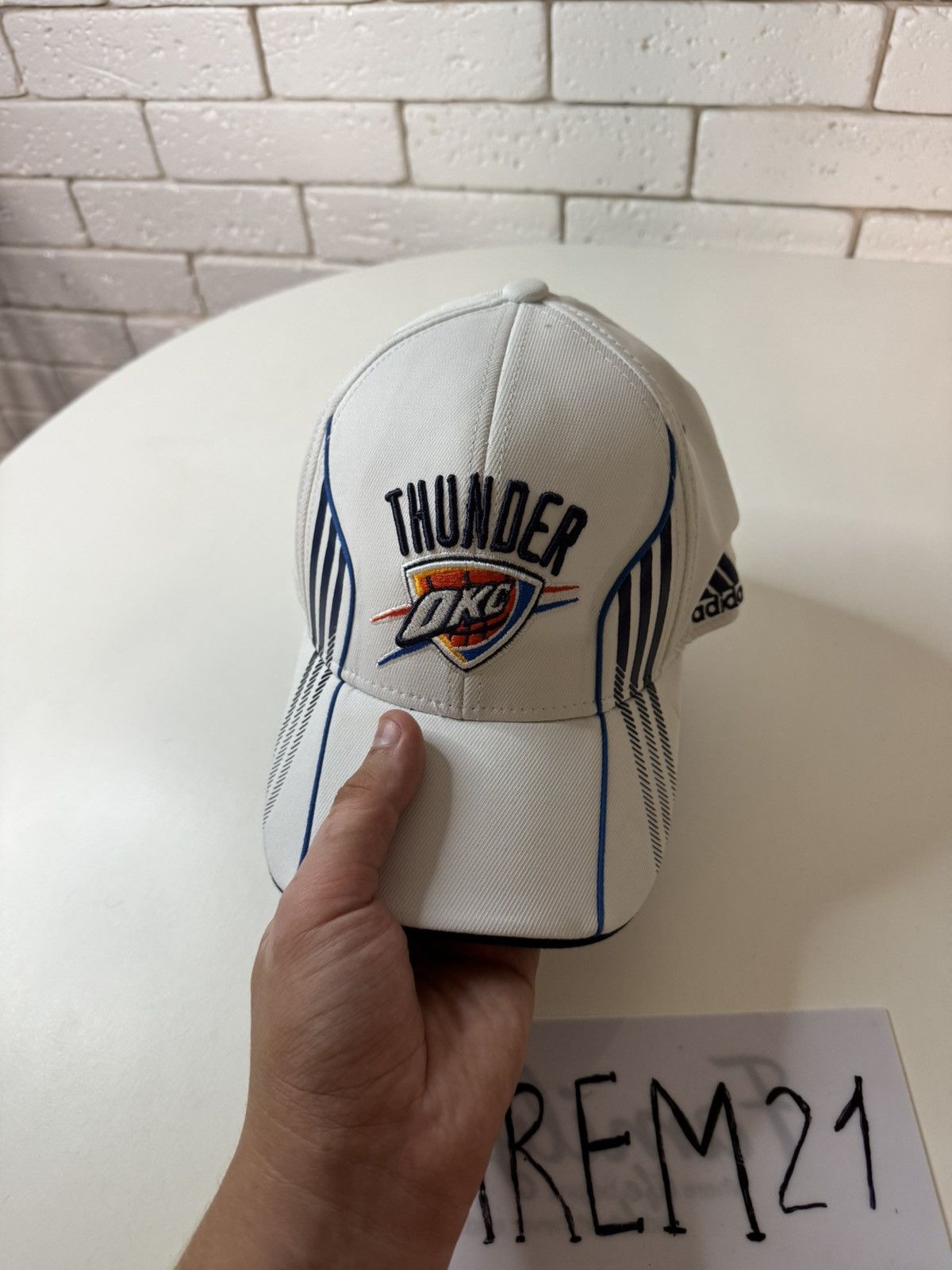 Adidas ОКС Oklahoma City Thunder adidas cap hat Size ONE SIZE - 2 Thumbnail