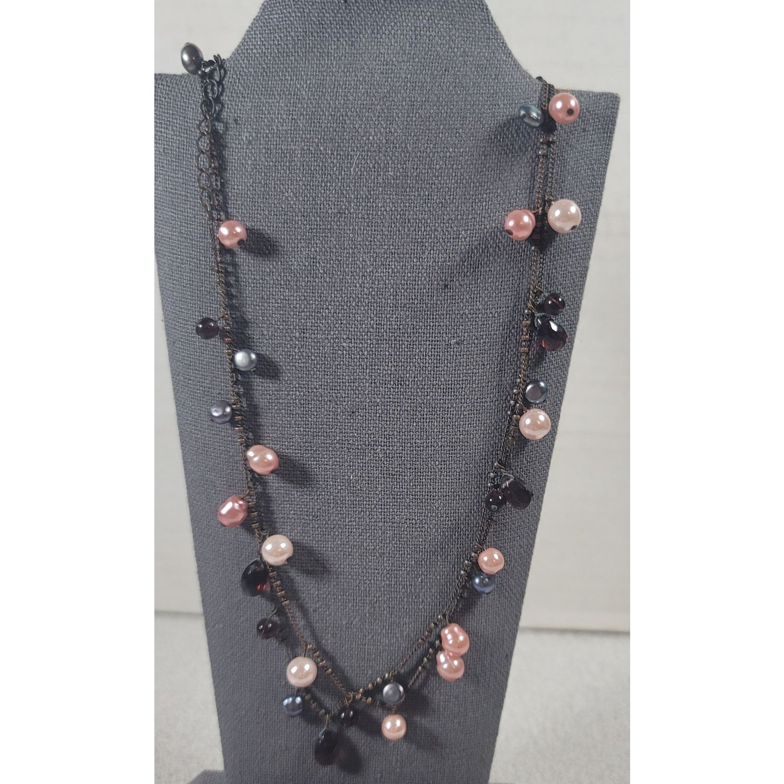 Other Cookie Lee Pink Single Strand Colored Pearls 17" Necklace Size ONE SIZE - 1 Thumbnail