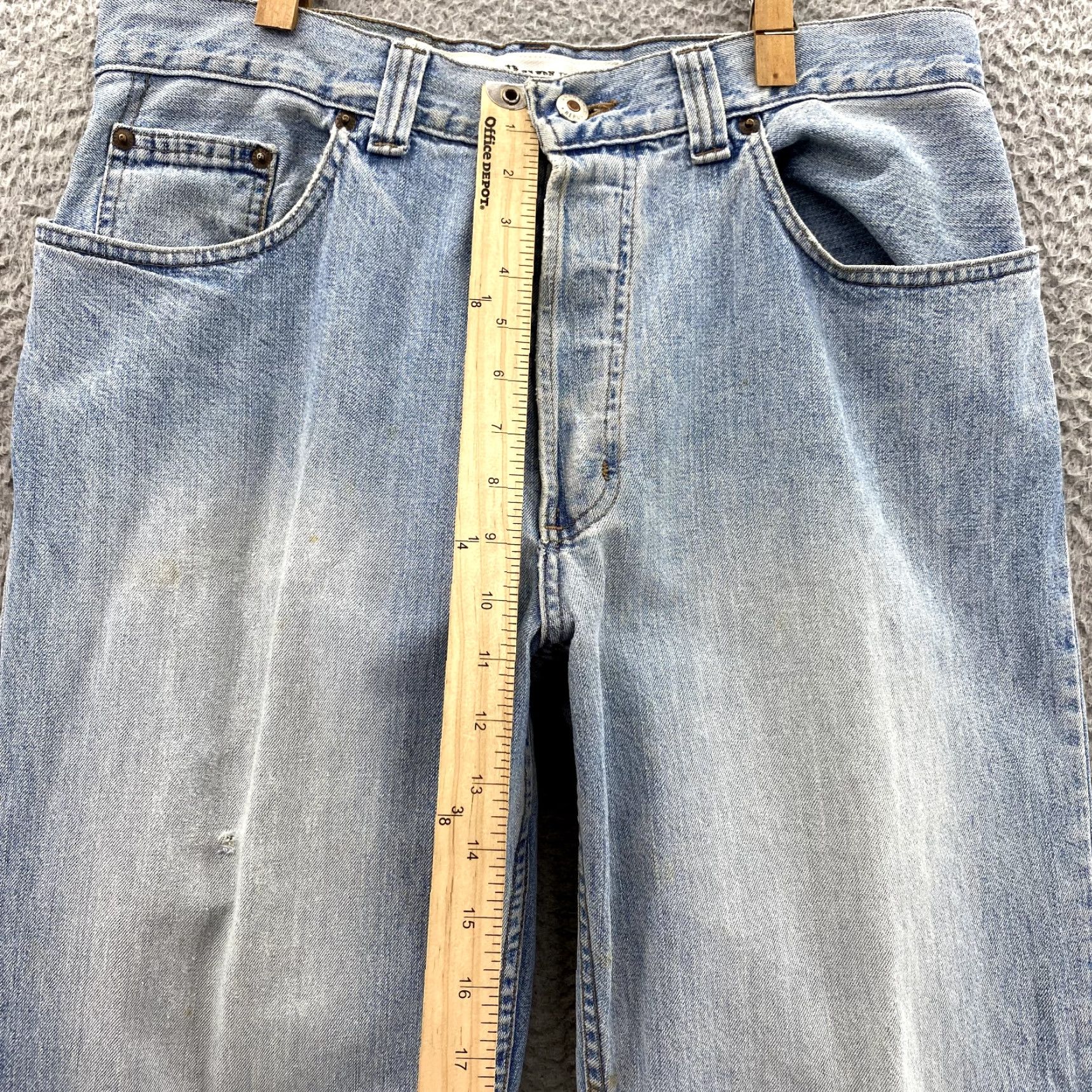 Banana Republic VINTAGE Banana Republic Jeans Men 32x32 Button Fly 90's Straight Denim Blue 32x32 Mens Vintage Banana Republic Jeans Style: Straight 90s Streetwear Size US 32 / EU 48 - 7 Thumbnail