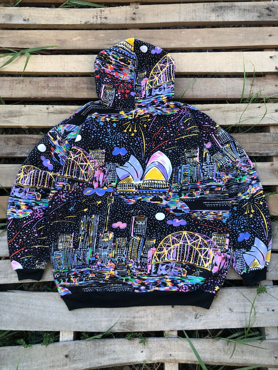 Other Vintage 90s Ken Done Australia Art FullPrint Hoodie Size US M / EU 48-50 / 2 - 2 Thumbnail