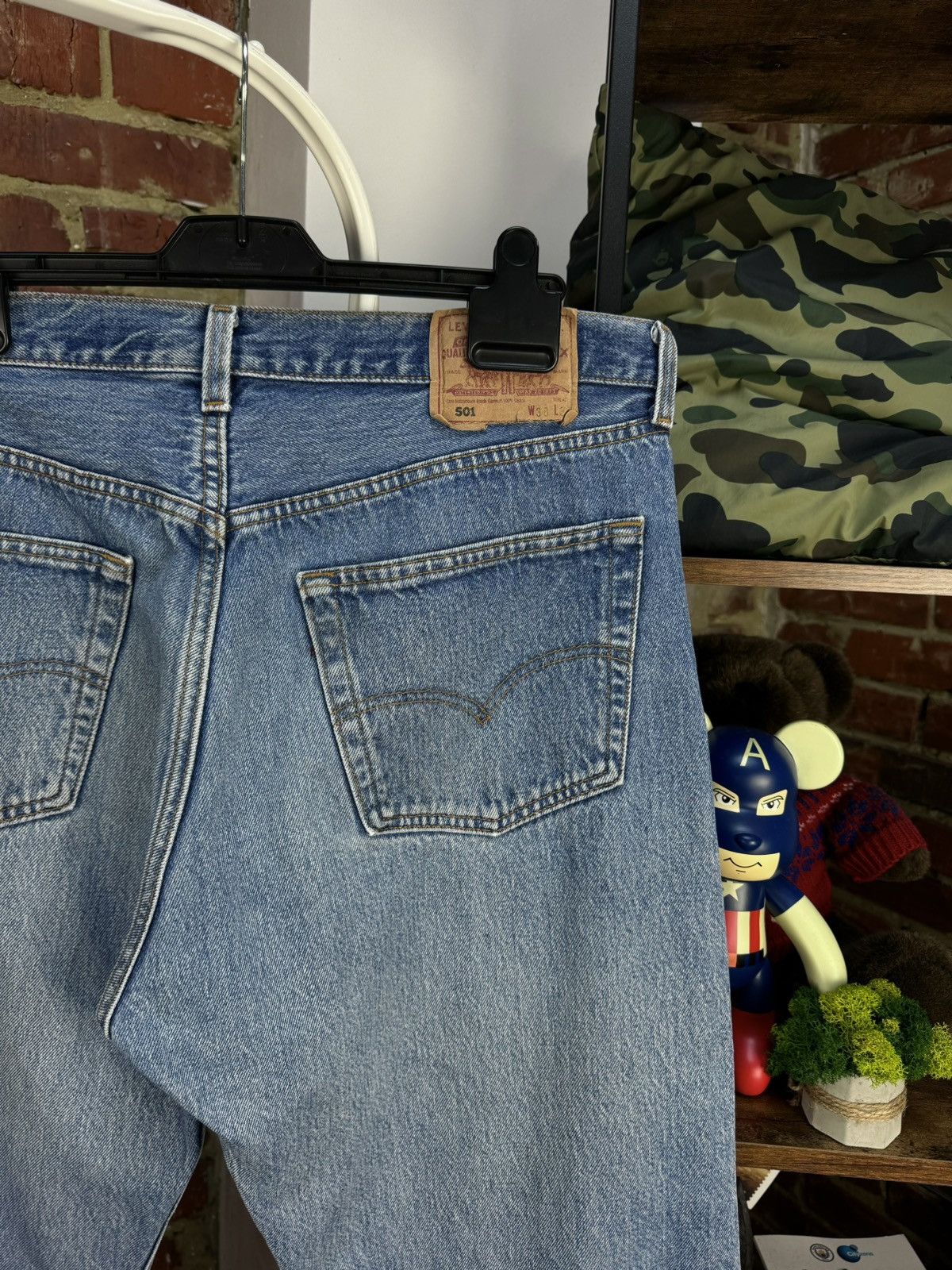 Levi's × Vintage Vintage LEVIS 501 Blue Regular Jeans Made in USA W38 L36(30) Size US 38 / EU 54 - 14 Thumbnail