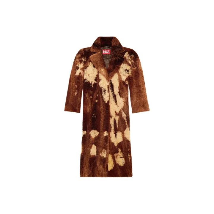 Diesel Diesel Brown Long Sleeve Oversized Coat 0079 Size US XXS / EU 40 - 1 Thumbnail