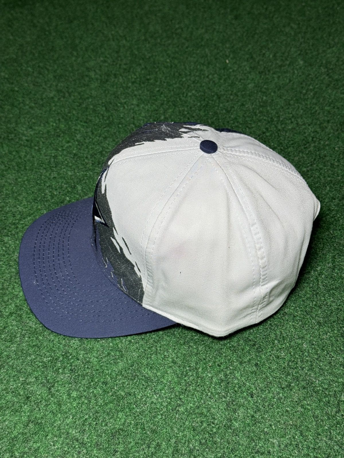 Logo Athletic Vintage Dallas Cowboys Logo 7 Splash White Snapback Hat Cap Size ONE SIZE - 4 Thumbnail