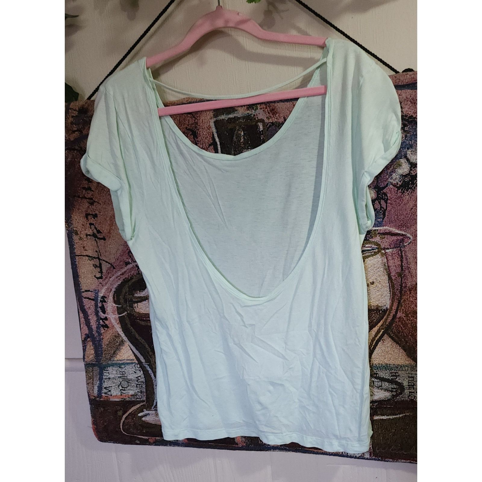 Victoria's Secret PINK Victoria’s Secret low back mint green short sleeved top Size XS / US 0-2 / IT 36-38 - 2 Thumbnail