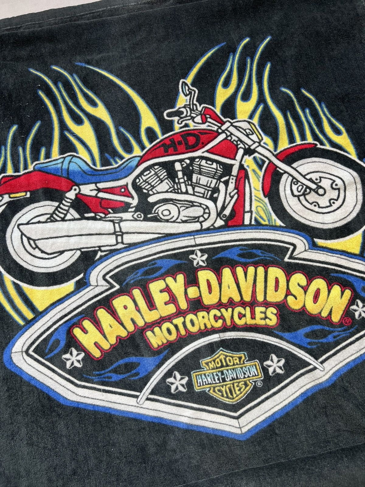 Harley Davidson × Vintage Harley Davidson Motorcycles Blanket / Towel vintage Size ONE SIZE - 2 Thumbnail
