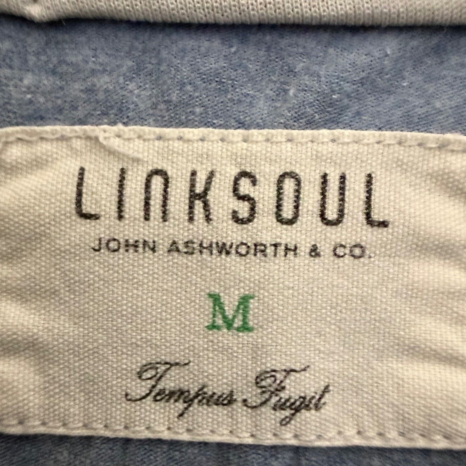 Other Linksoul Men Blue Striped Golf Polo Shirt Medium Casual Size US M / EU 48-50 / 2 - 2 Thumbnail
