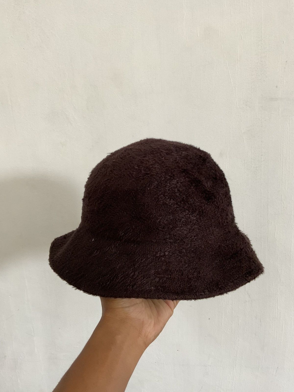 Japanese Brand Mohair Fur Brown Outdoor Bucket Hat Cap Size ONE SIZE - 4 Thumbnail