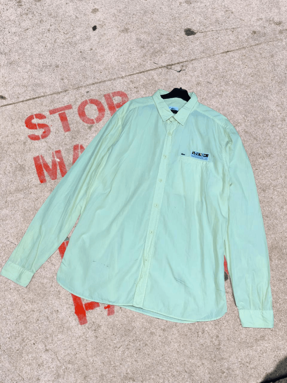 Lacoste VERY RARE LACOSTE CHEMISE LONG SLEEVE SHIRT DESIGNER CASUAL Size US XL / EU 56 / 4 - 1 Thumbnail