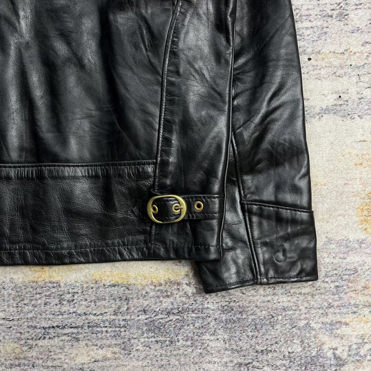 Vintage 90s Schott At101 single riders leather jacket