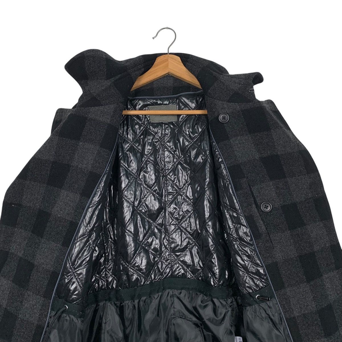 Japanese Brand Uniqlo Wool Collection Tartan Double Breasted Jacket Size US L / EU 52-54 / 3 - 12 Thumbnail