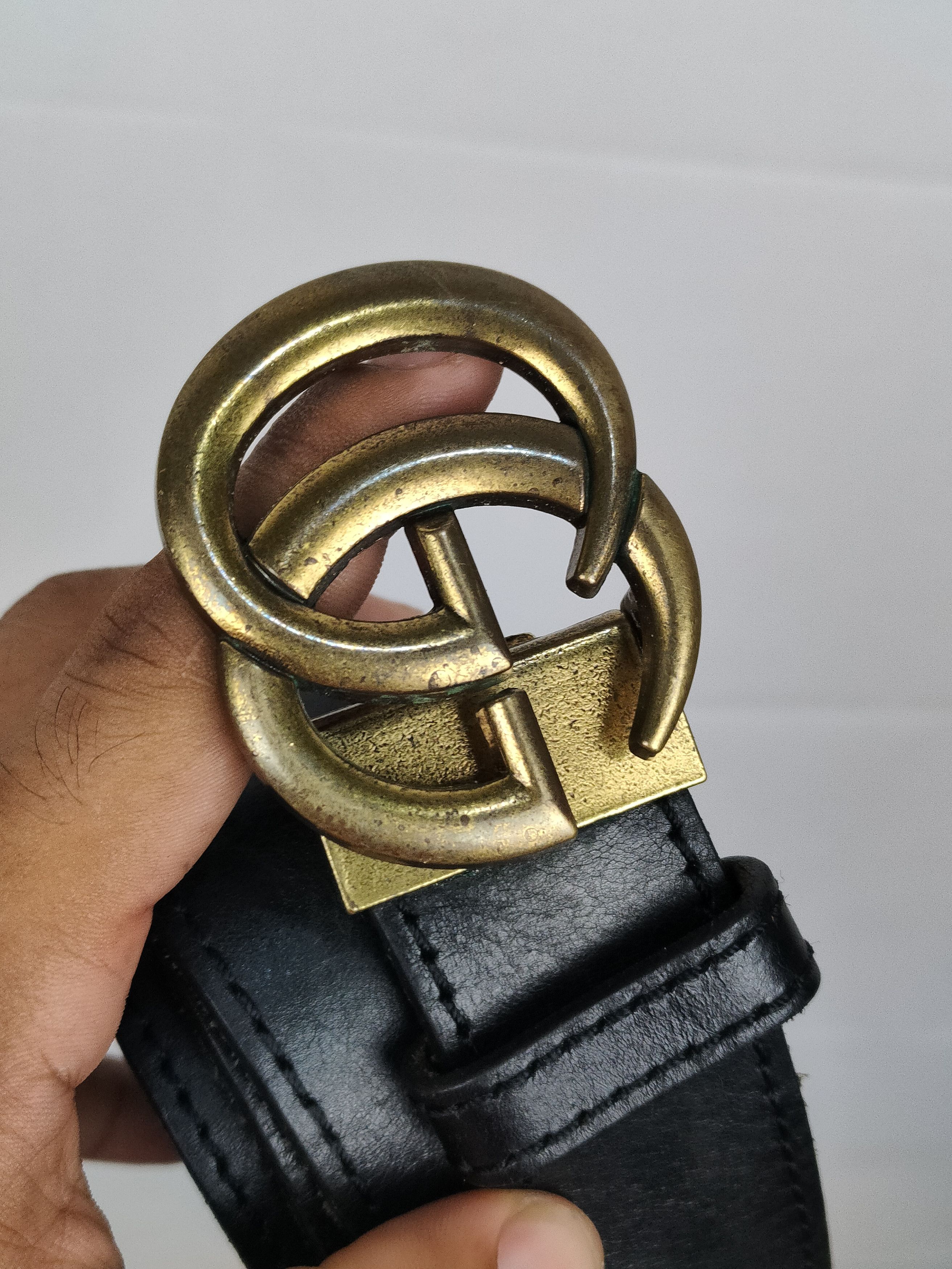 Gucci Gucci made in Italy Leather Belt Size ONE SIZE - 3 Thumbnail