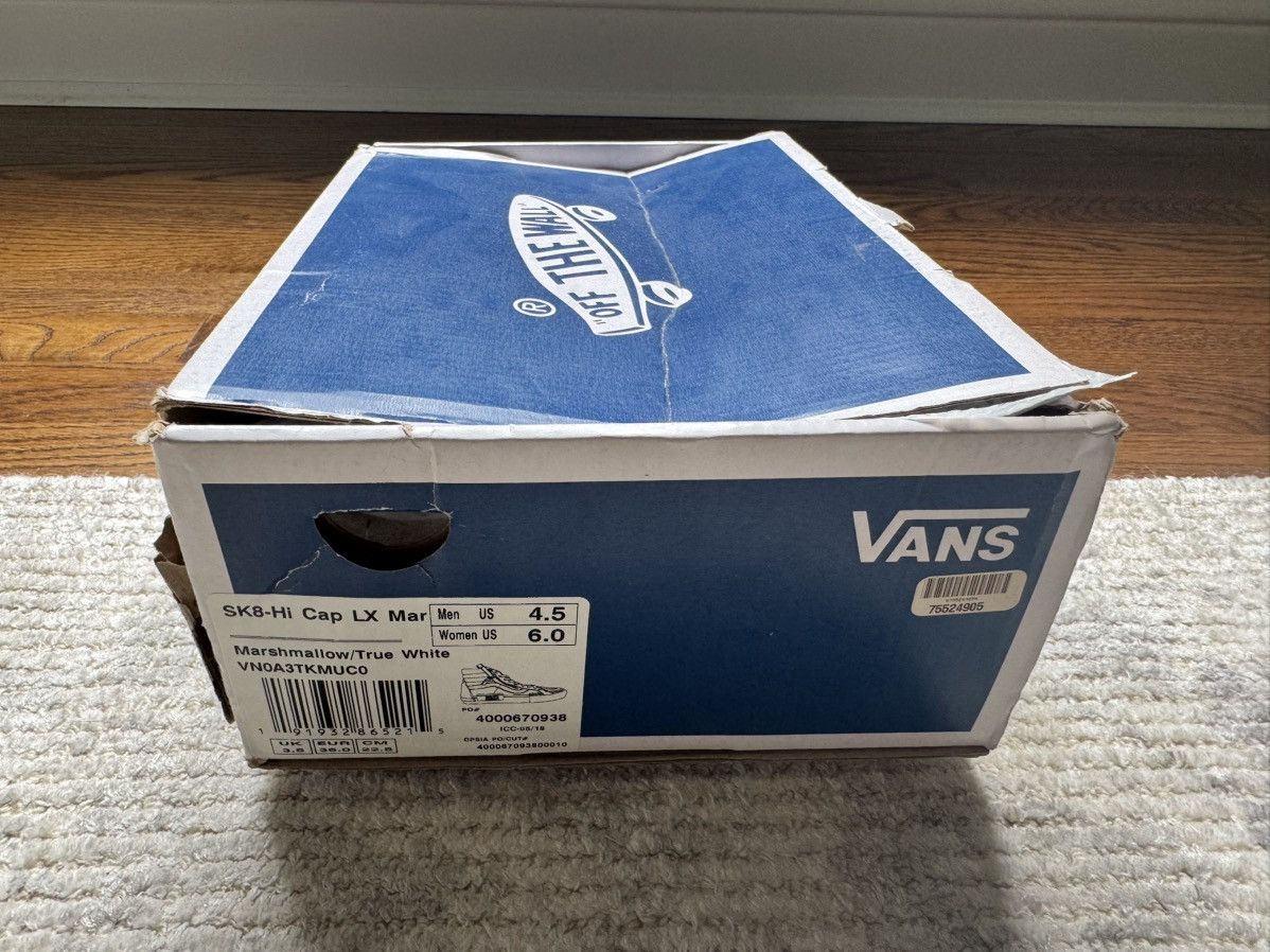Vans Men’s 4.5 SK8-Hi Cap LX Deconstructed Marshmallow Mastermind Size US 5 / EU 37 - 10 Thumbnail