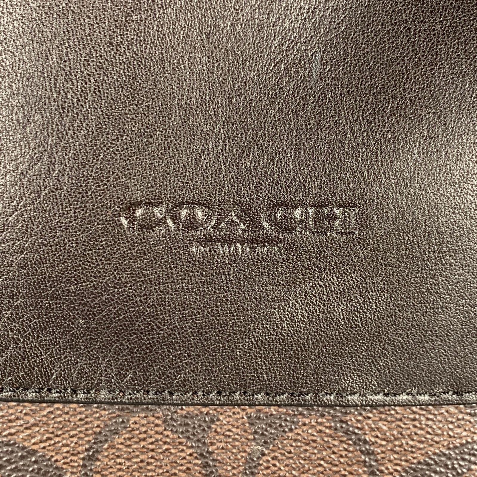 Coach COACH Brown Logo Coated Canvas Leather Crossbody Bag Size ONE SIZE - 2 Thumbnail