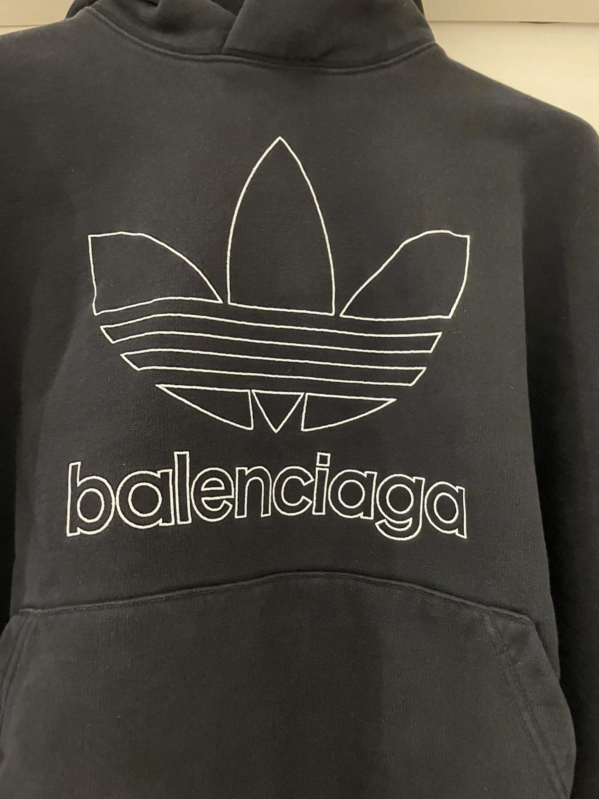 Adidas × Balenciaga BALENCIAGA ADIDAS HOODIE LARGE FIT IN BLACK Size US S / EU 44-46 / 1 - 2 Thumbnail