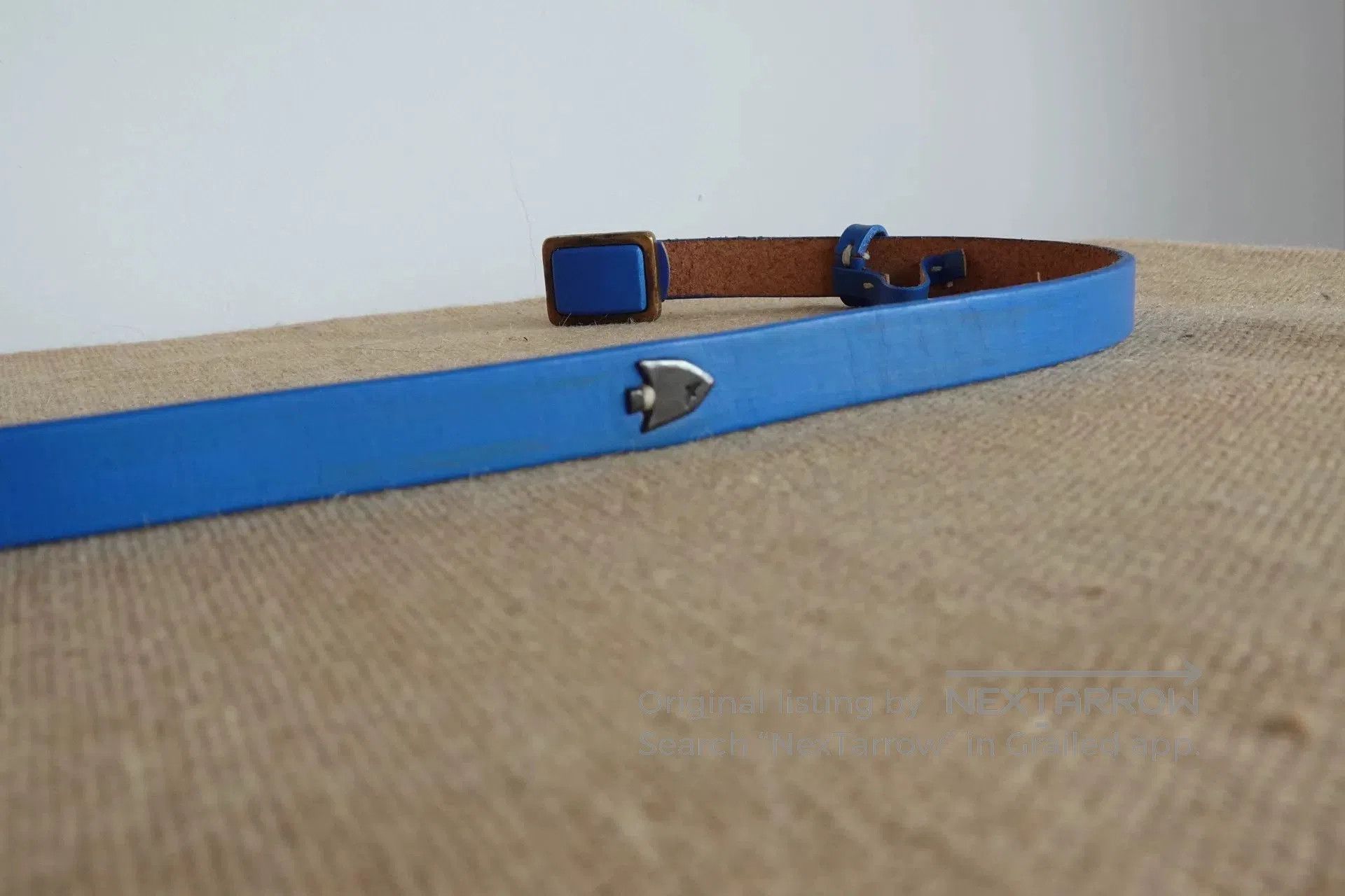 Kapital KAPITAL Blue Metal Leather Belt. Size ONE SIZE - 8 Thumbnail