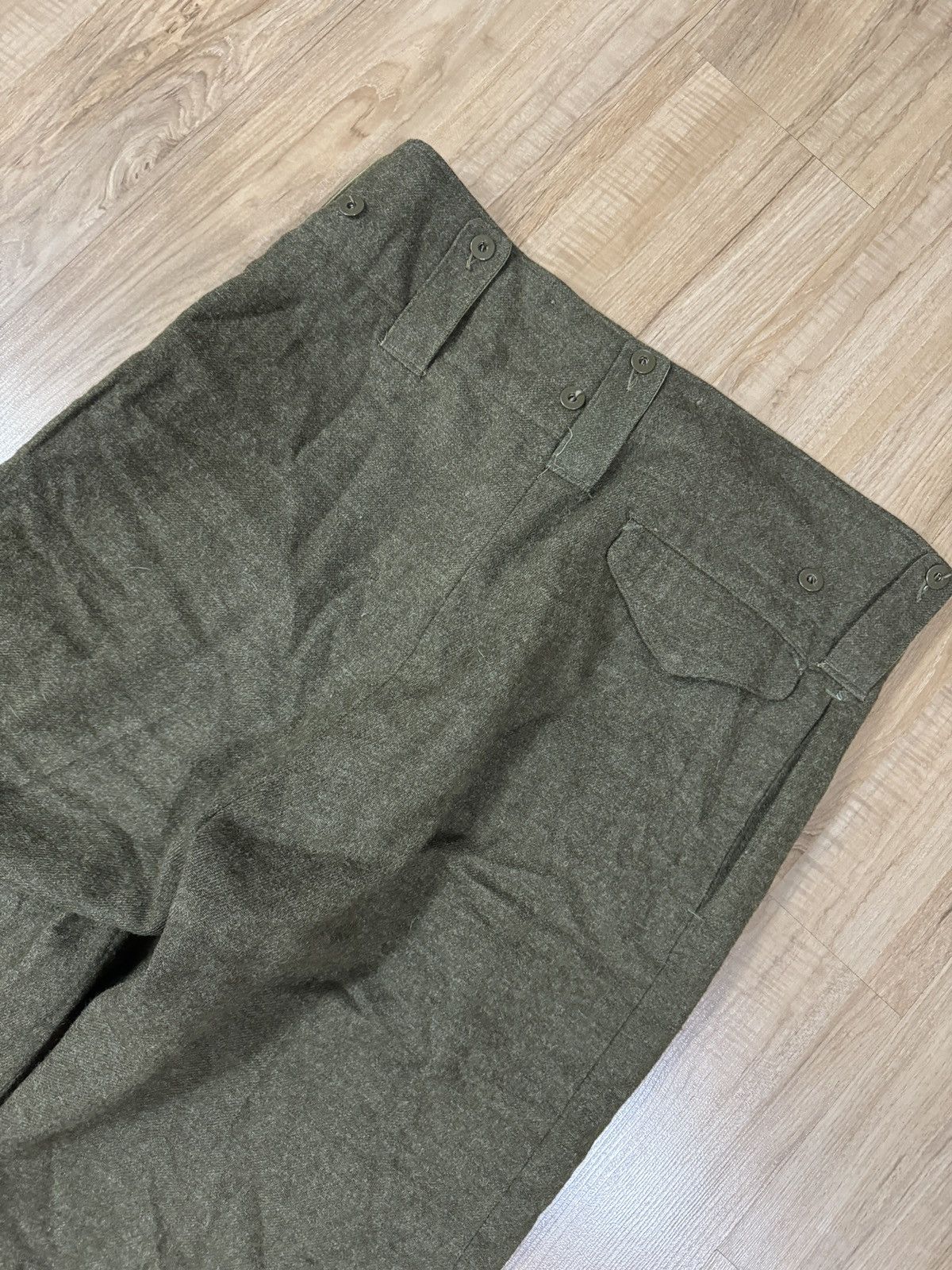 Vintage VINTAGE 1951 BRITISH BATTLE TROUSER WOOL PANTS Size US 38 / EU 54 - 5 Thumbnail