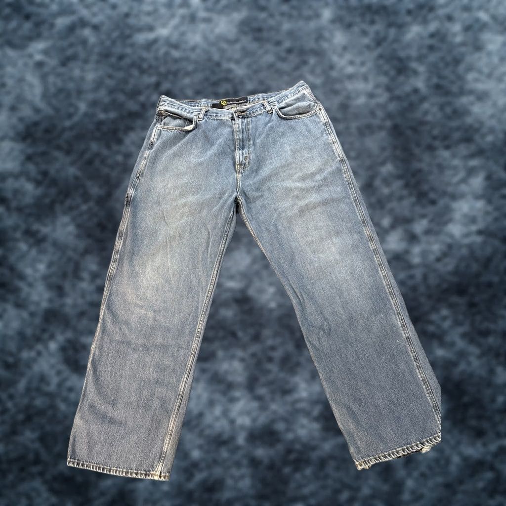 Nautica VINTAGE Nautica Jeans Co Carpenter Jeans Baggy Wide-Leg Y2K Skater Men’s 38x30 Jeans Size US 38 / EU 54 - 1 Thumbnail