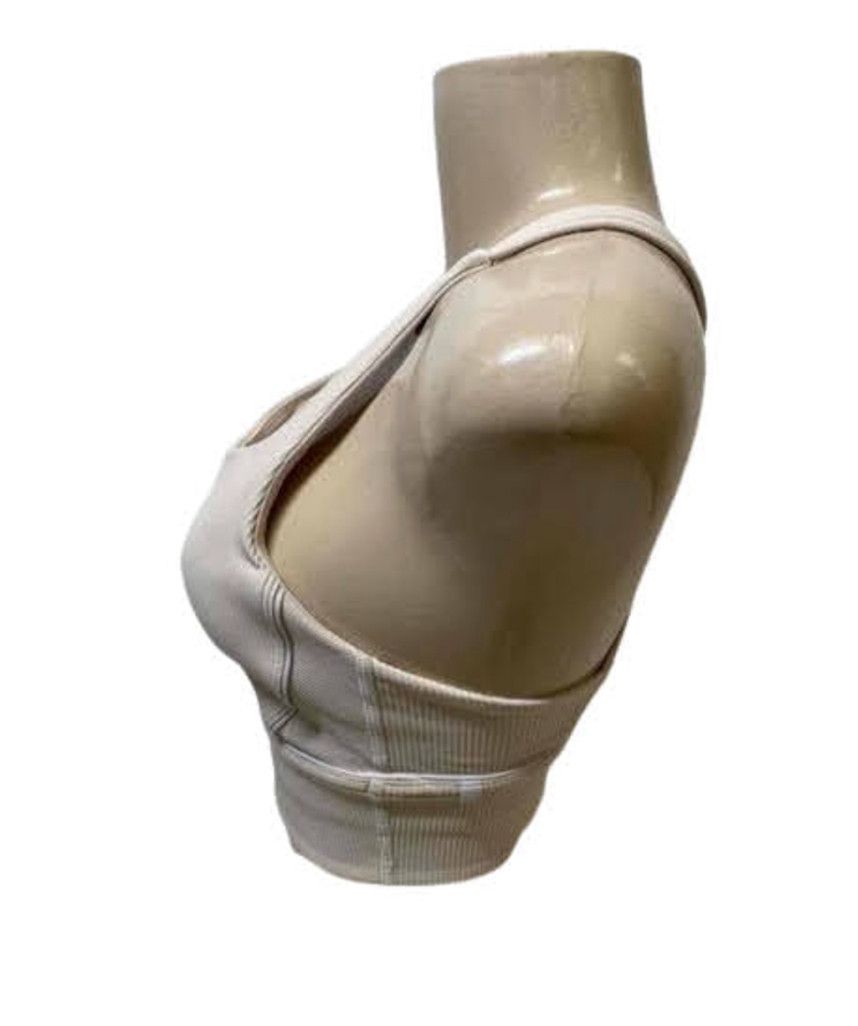 Lululemon Women's Lululemeon Sports Bra, Size 8, Beige Size ONE SIZE - 3 Thumbnail