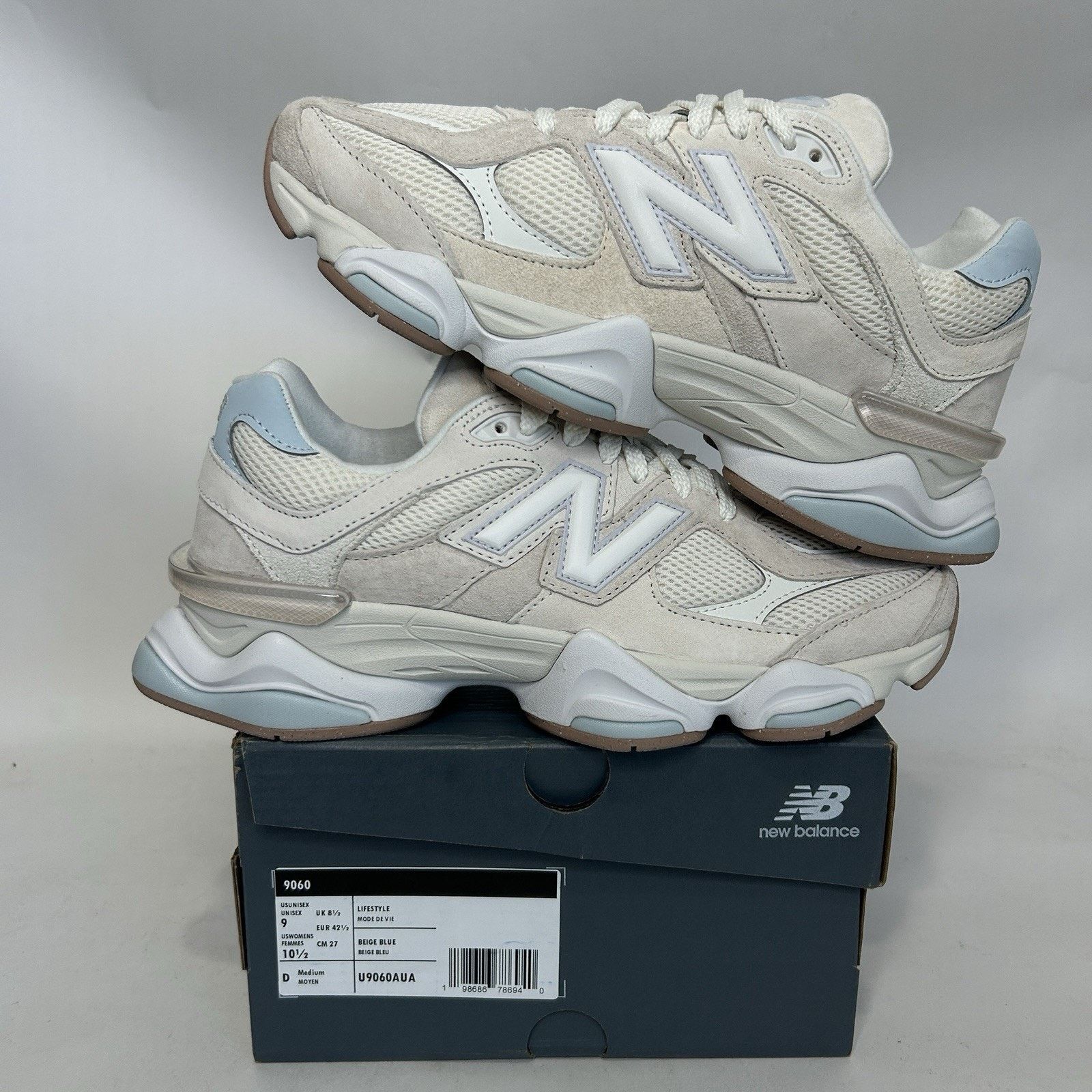 New Balance New Balance 9060 “Bisque Frosted Glass White” U9060AUA Size US 9 / EU 42 - 1 Thumbnail